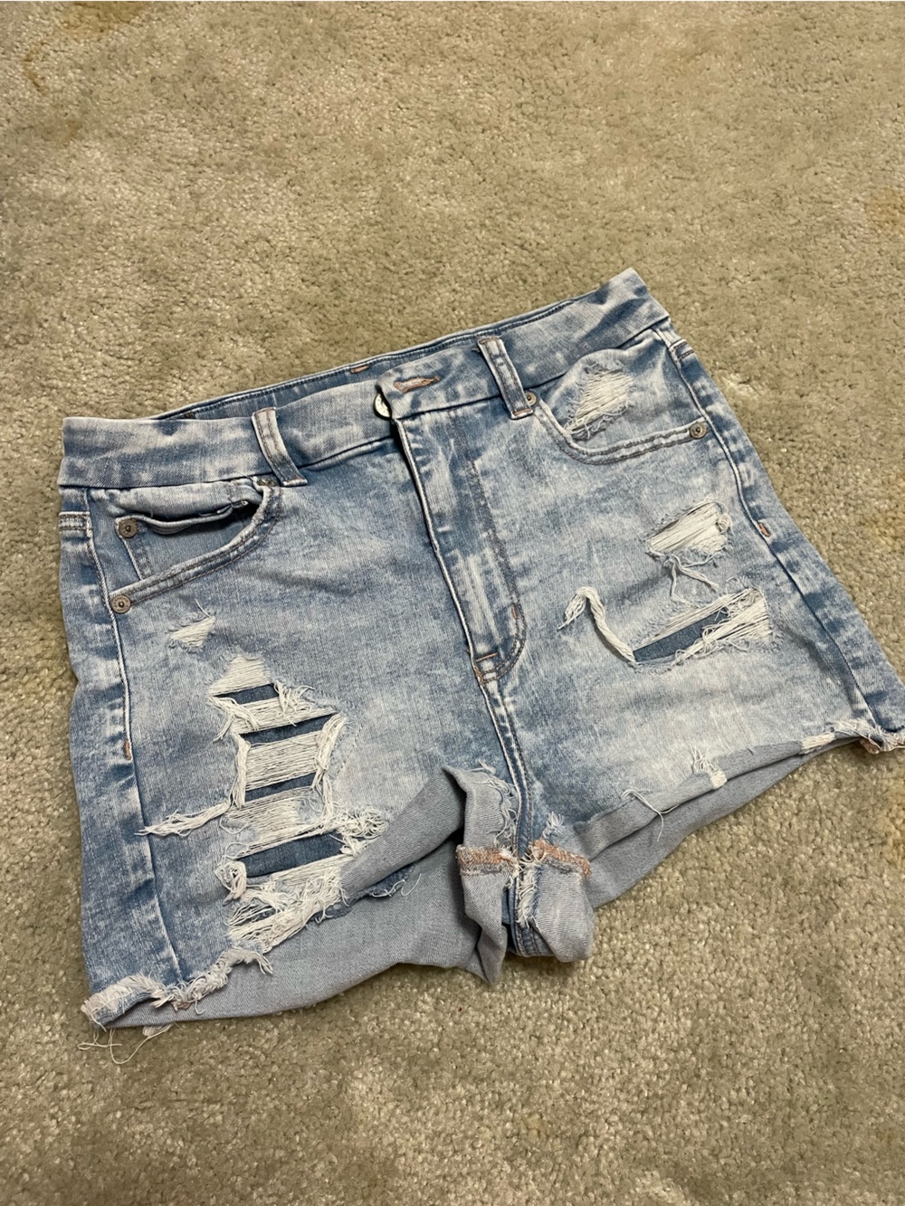 American Eagle Outfitters Light Blue Denim Shorts